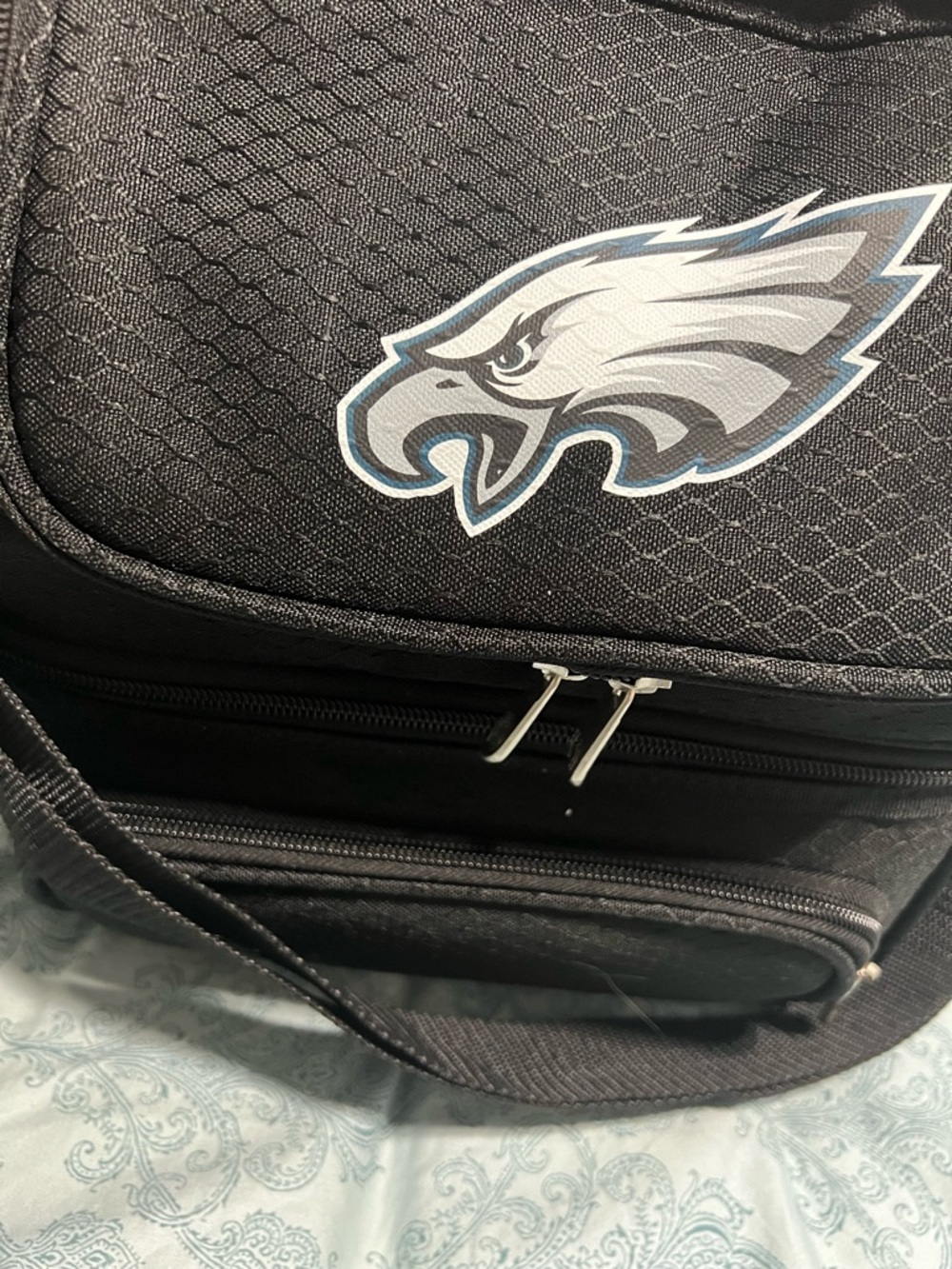Philadelphia Eagles Black Insulated Lunch Cooler Bag - Official NFL Logo - Picture 6 of 8